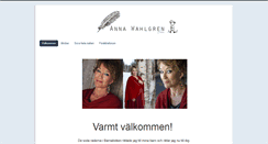 Desktop Screenshot of annawahlgren.com