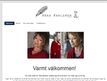 Tablet Screenshot of annawahlgren.com